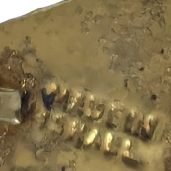 Vintage Vermeil Gold Wash Sterling Silver & Turquoise Eilat Stone Pin Brooch - Picture 4 of 5